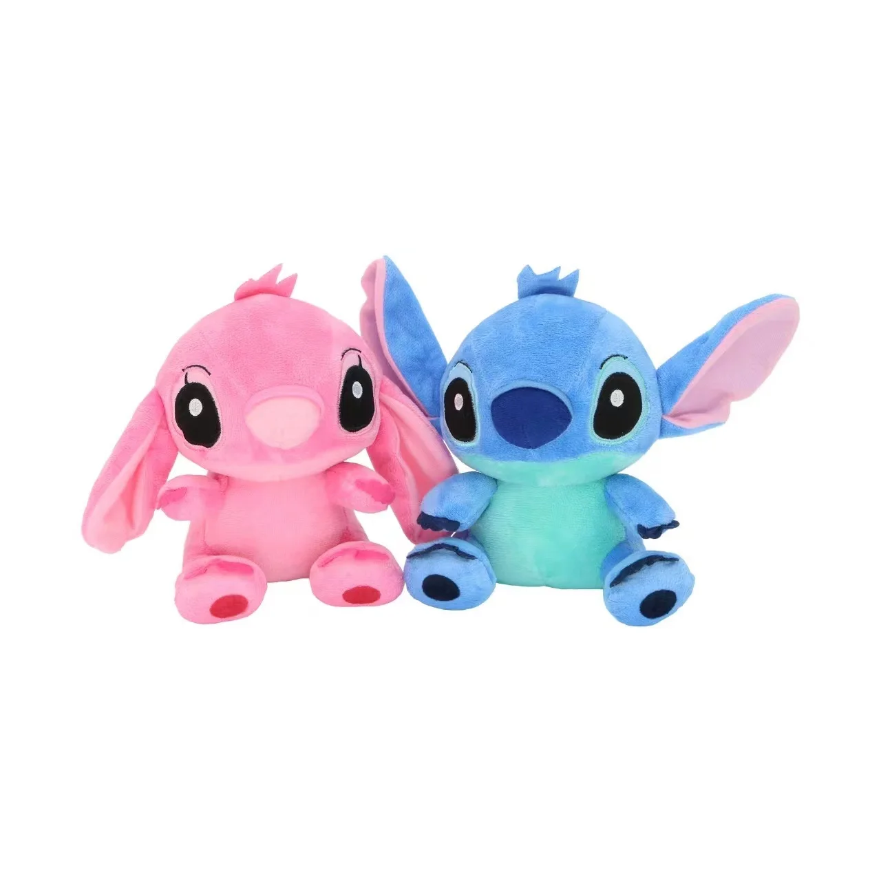 

DISNEY Lilo & Stitch Plush Toys Pink Lilo Blue Stitch Stuffed Plush Dolls Pendant Toys Models Cute Boy Girl Birthday Gift