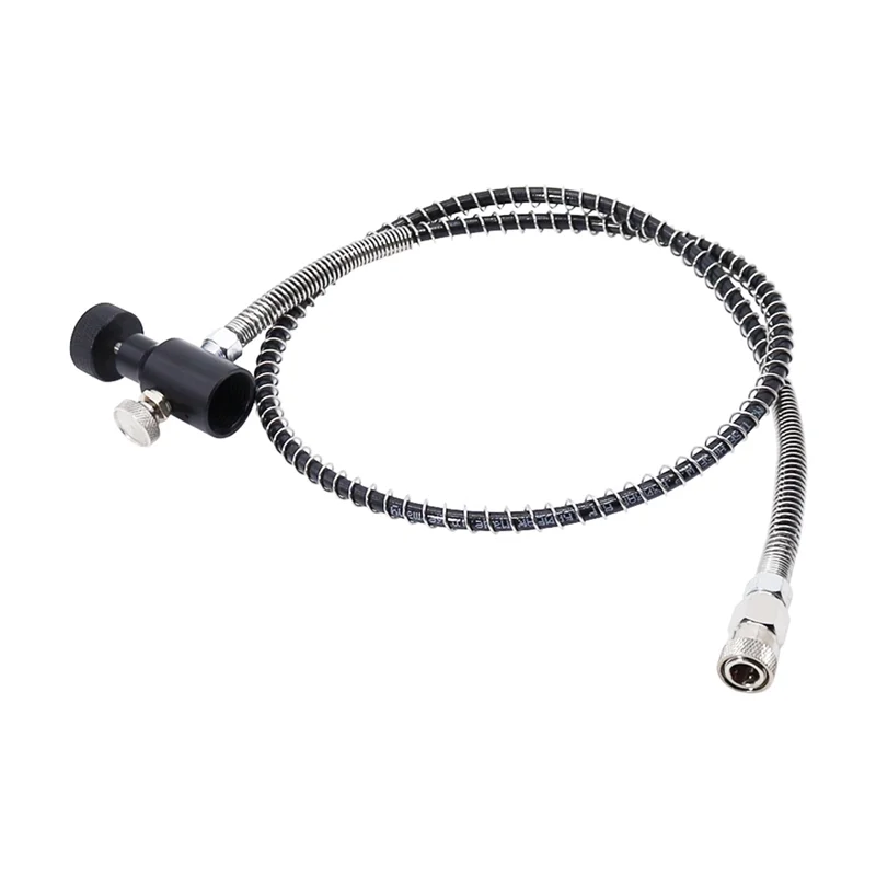 Adaptador de estação de preenchimento N08R PCP com linha de mangueira de 37 polegadas para ar de alta pressão ou CO2