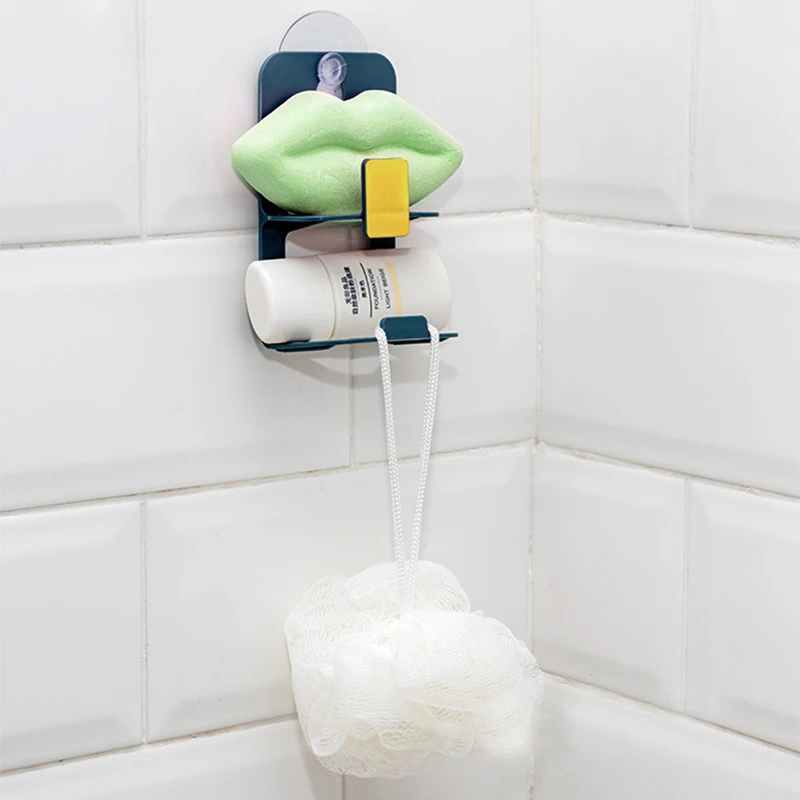Kitchen Sink Soap Stand Dish Cloth Organizer Double Layer Suction Cup Sink Drain Rack Wall Sucker Sponge Storage Drying Holder