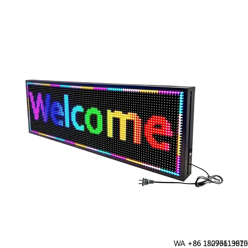 Outdoor LED Scrolling Screen P10 Single/Dual/Full Color Electronic Strip Advertising Sign