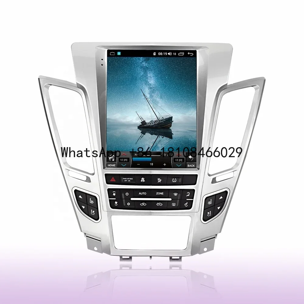 Gerllish Tesla model  android multimedia car dvd player for Cadillac CTS 2007-2012 With wifi GPS 4G function