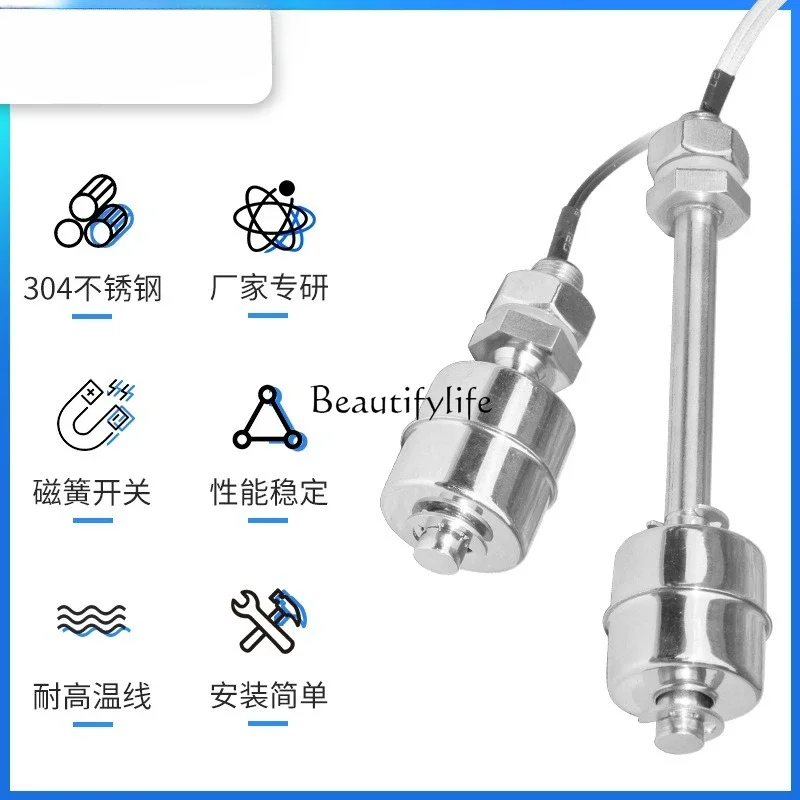 

jj4 304 stainless steel liquid level float switch side-mounted float water level switch can be determined
