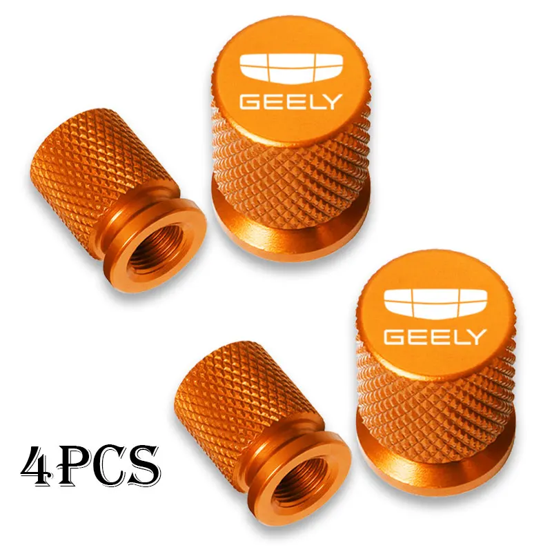 لجيلي أطلس Coolray Emgrand EC7 EC8 X7 EX7 CK2 سيارة عجلة الاطارات صمام قبعات الإطارات الجذعية يغطي الغبار مقاوم للماء