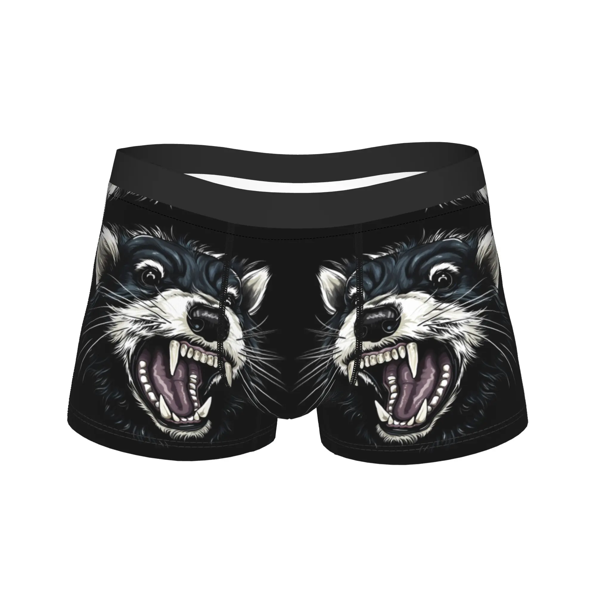 

Skunk Big Mouth bad smell Underwear Breathable Underpants Print Boxer Brief For Male Pouch Large Size Boxer Shorts