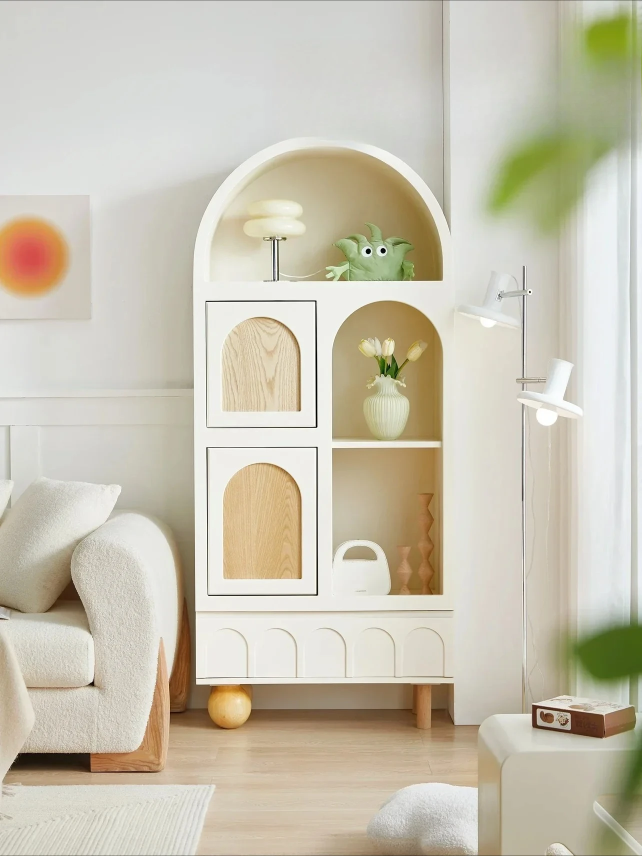 S Nordic Cream Style Sideboard Cabinet Home Simple Storage High Cabinet