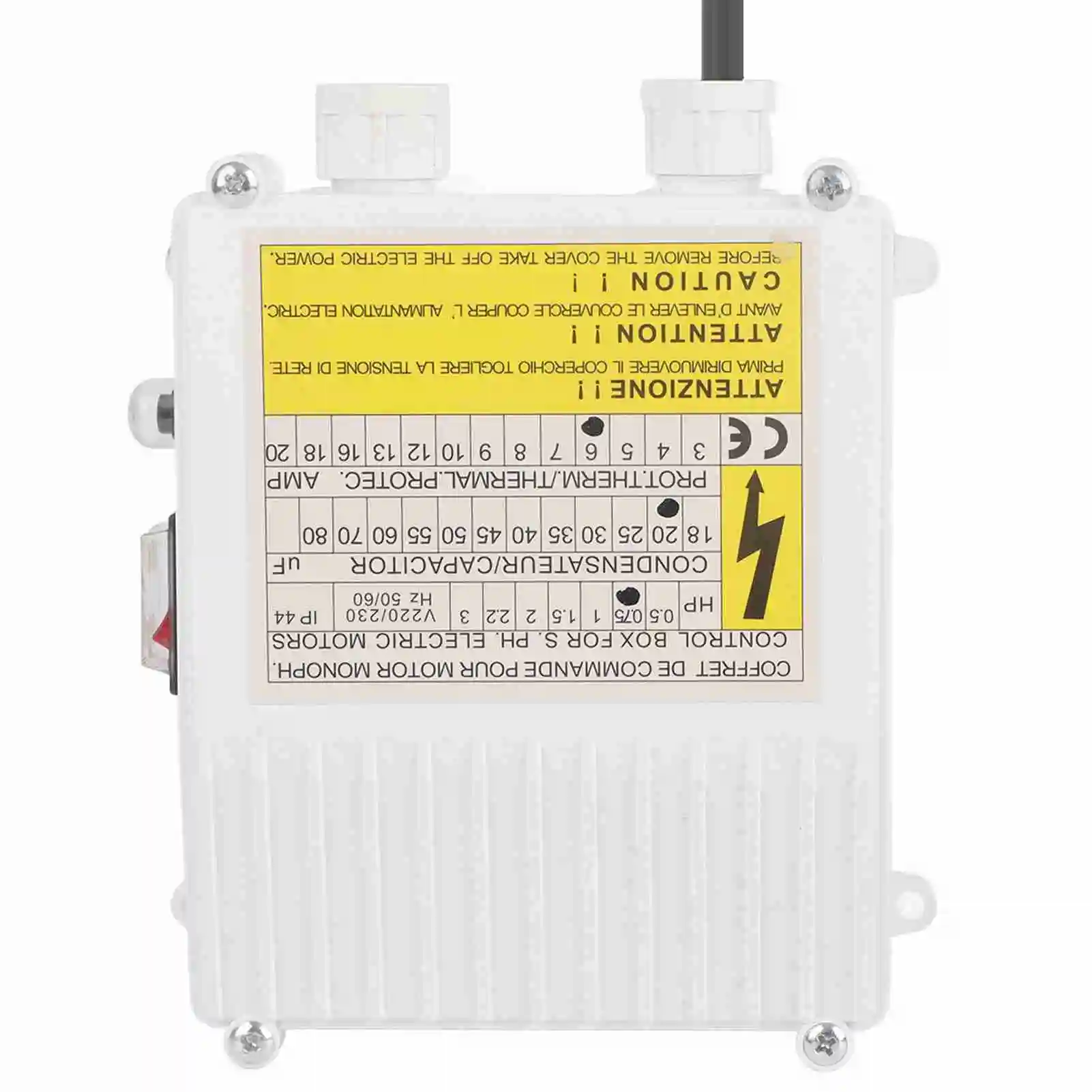 Pump Control Box Deep Well Pump Submersible Household Suction Pumps Controller Stainless Steel Water Pump Accessories Switch Box