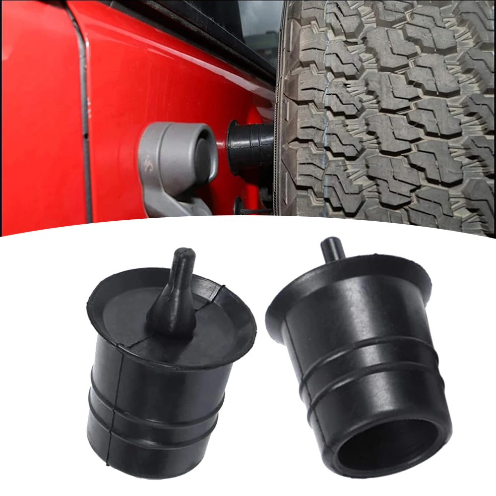 2PCS Rubber Spare Tire bumper Sets For Jeep Wrangler JK JKU 2007-2017 Spare Tire Carrier Bumper Bump Stop Rubber Exterior