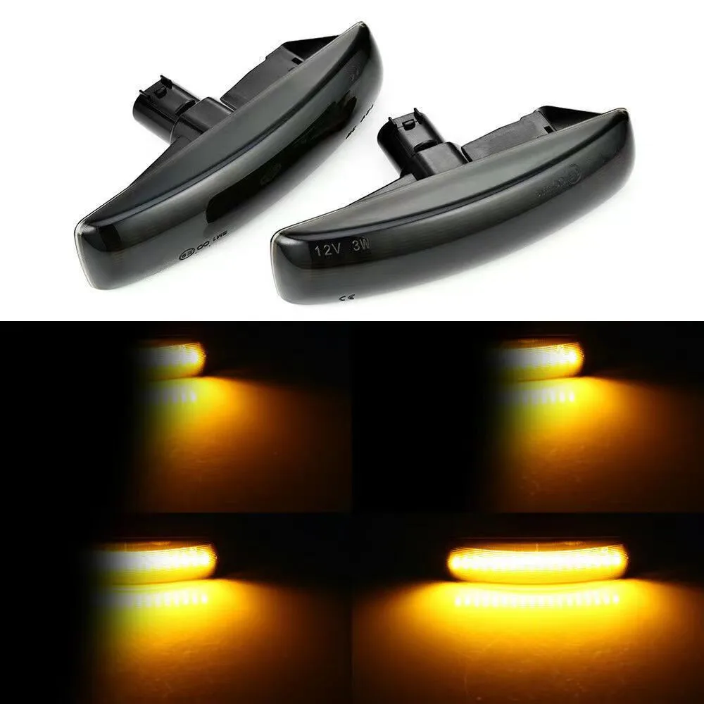 

2Pcs LED Turn Signal Dynamic Side Marker Lamps For Land Rover Discovery 3 4 Rover Sport L320 Freeland 2 Repeater Indicator Light