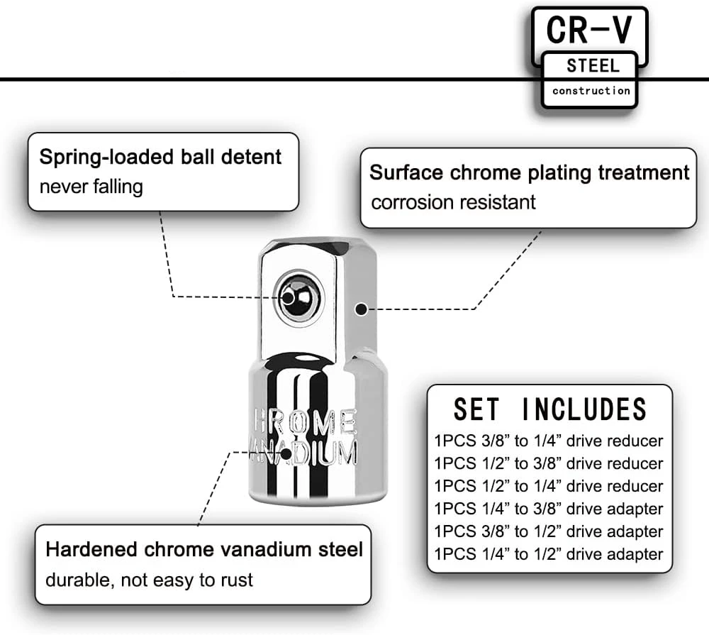 1/2,1/4,3/8 السقاطات وجع محول مأخذ التوصيل محول نقل مفتاح بانة اسئلة كم محول محرك المفك ربط رئيس #6