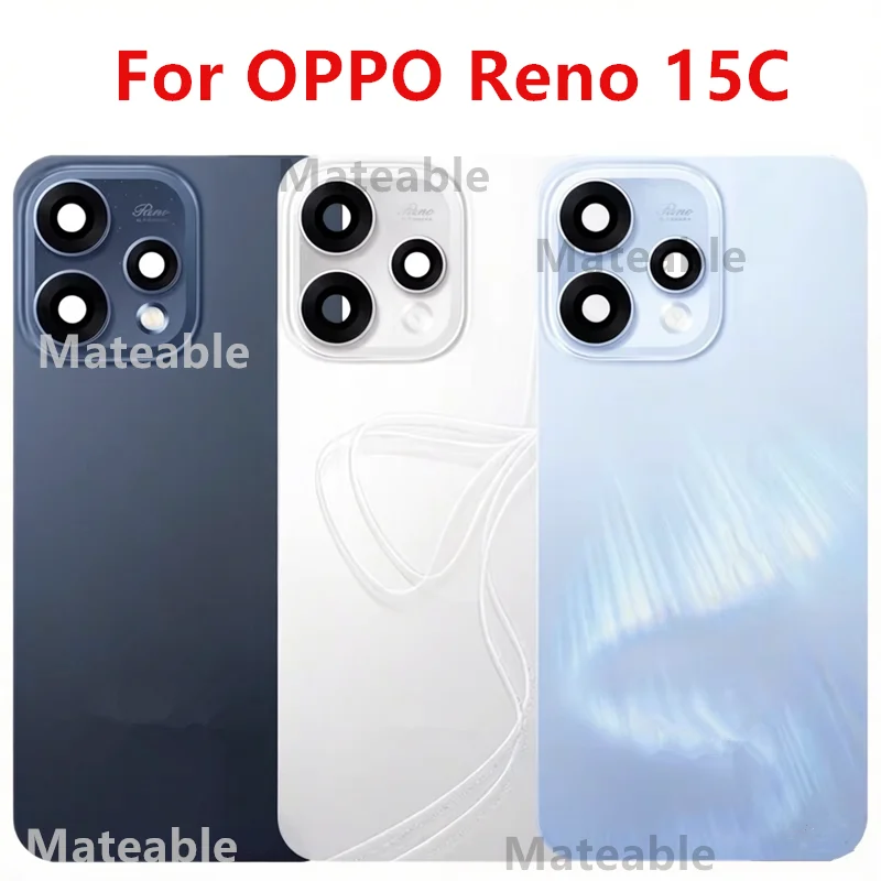 Reno15C Housing For OPPO Reno 15C Battery Back Cover Repair Replace Door Rear Case + Camera Lens PMD110