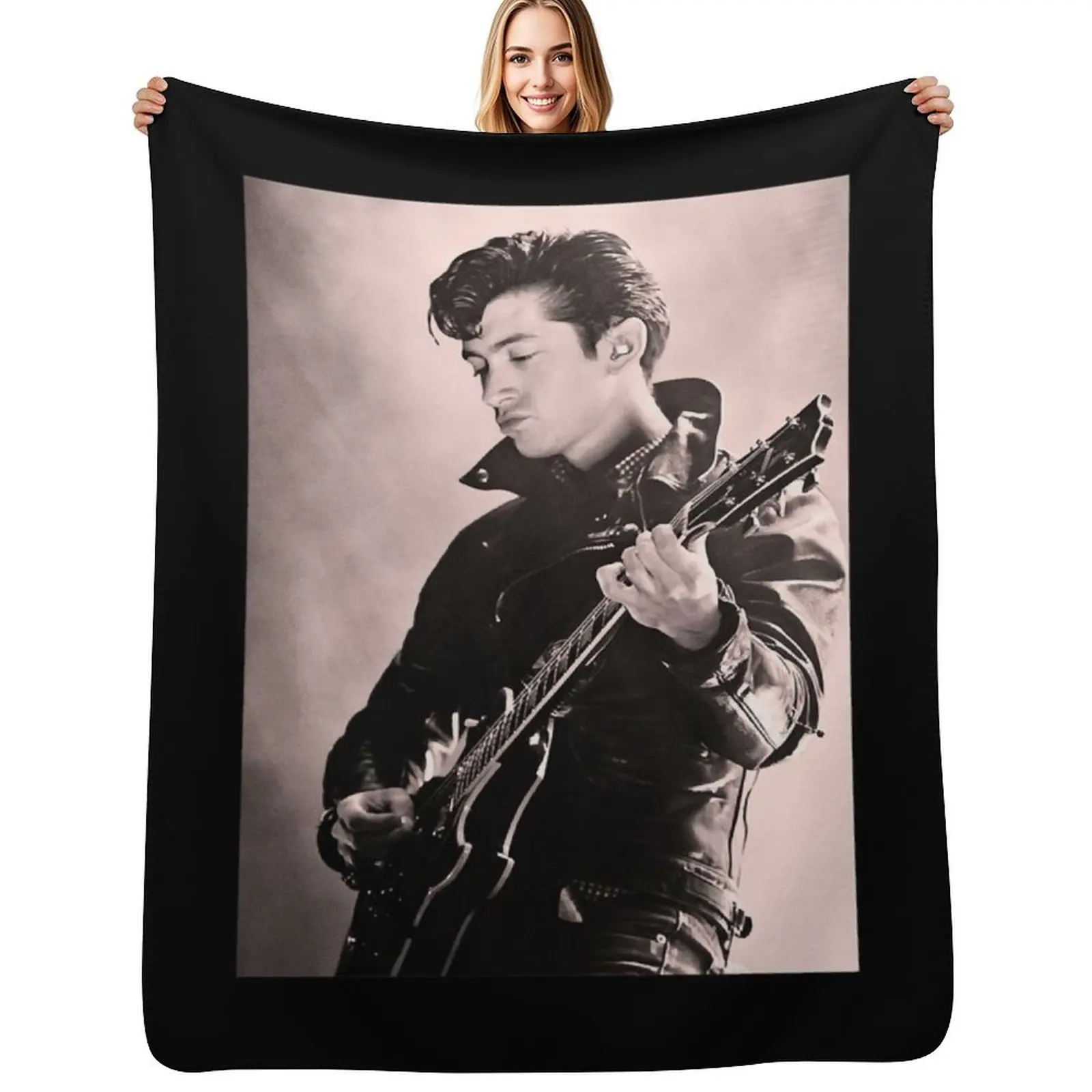 Men Women Brown Alex Stars Beautiful Model Funny Men Fan Throw Blanket Stylish Decor Blanket Gift for Friends Roommate