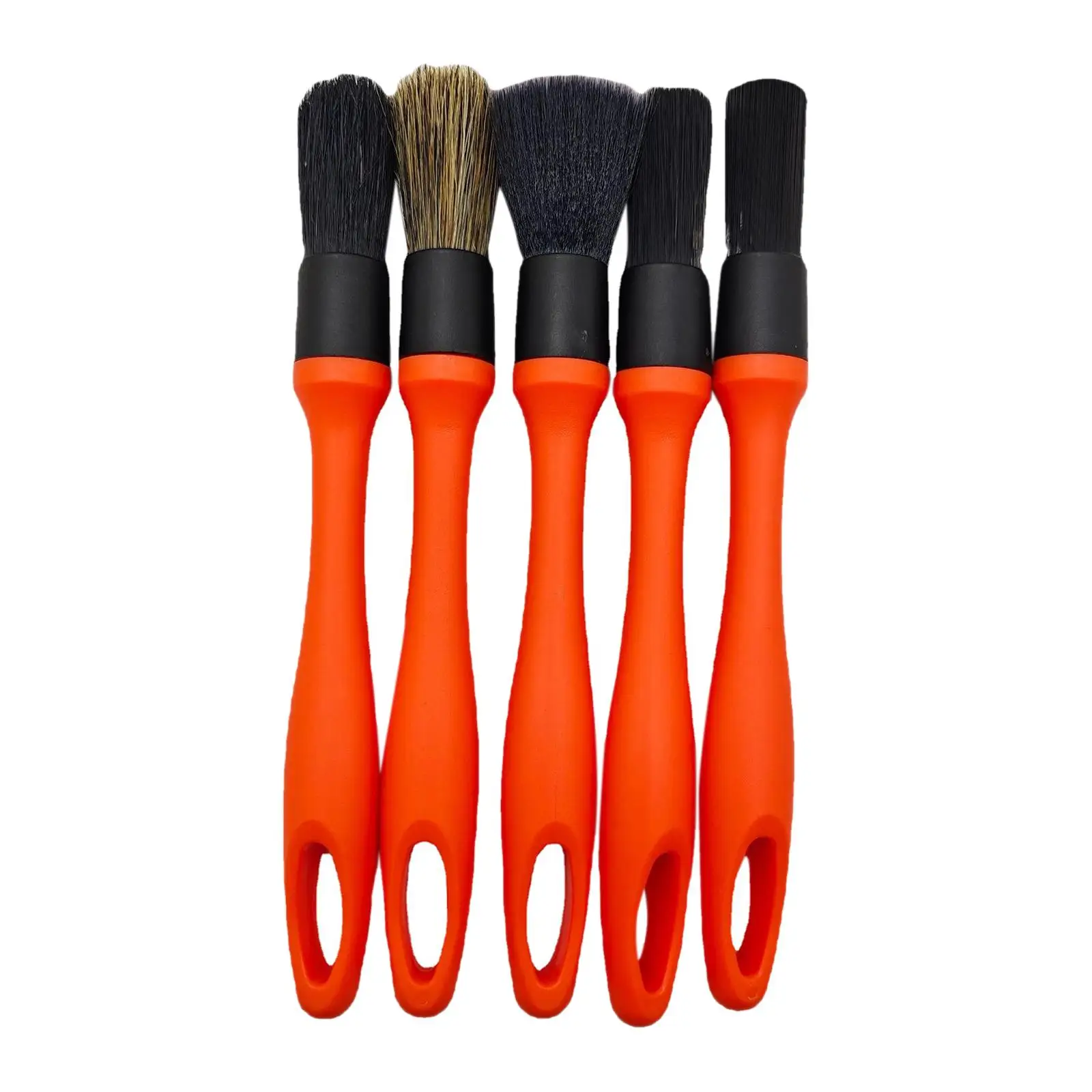 5x Auto Detailing Brushes Premium for Dashboard Vehicle Cleaning Engine