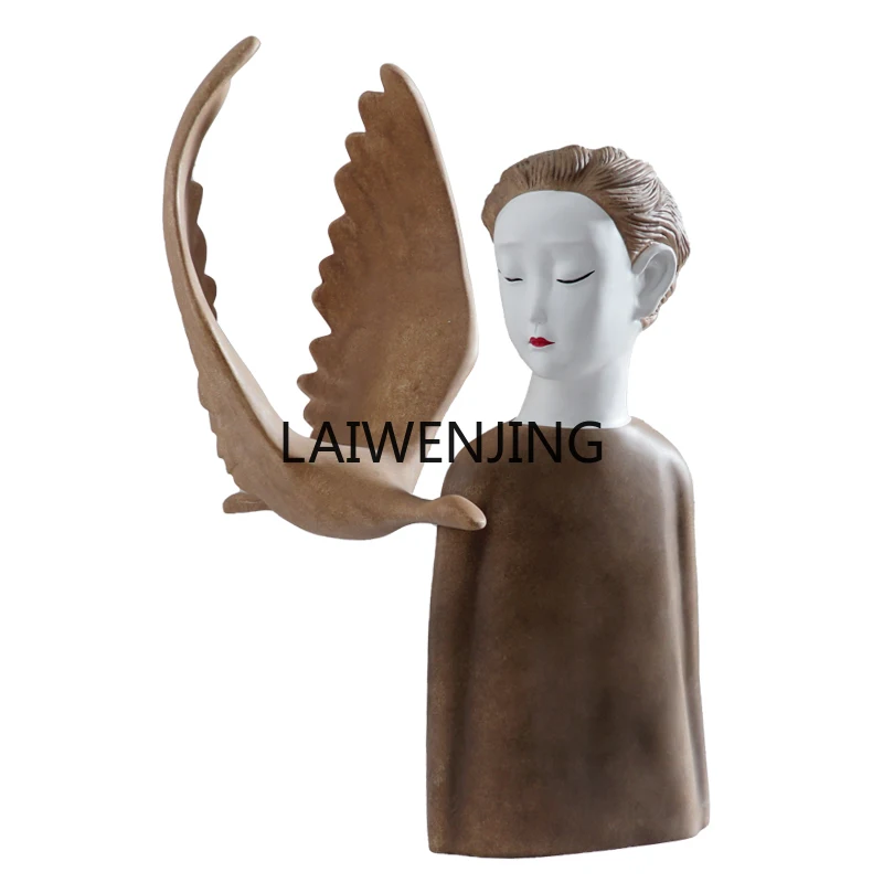 

MJY luminous abstract figure fiberglass large sculpture TV cabinet creative desktop ornament