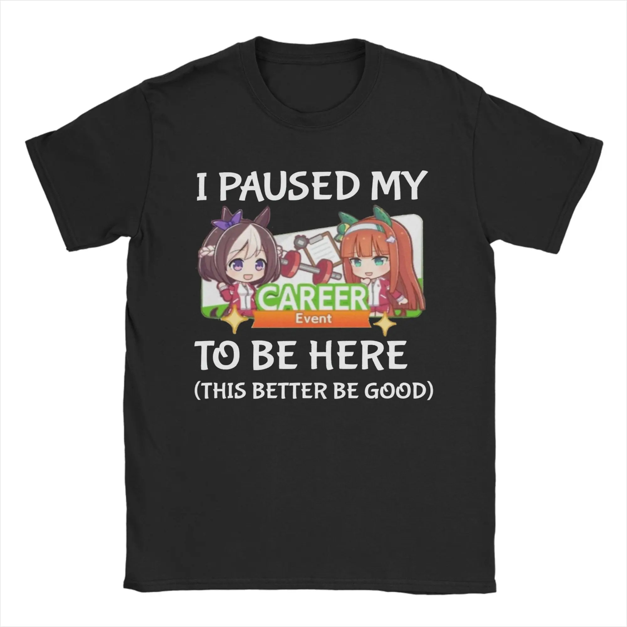 مضحك لقد أوقفت بلدي أوما موسومي الوظيفي أن أكون هنا تي شيرت الرجال Crewneck 100% القطن تي شيرت قصير الأكمام تيز حجم كبير الملابس