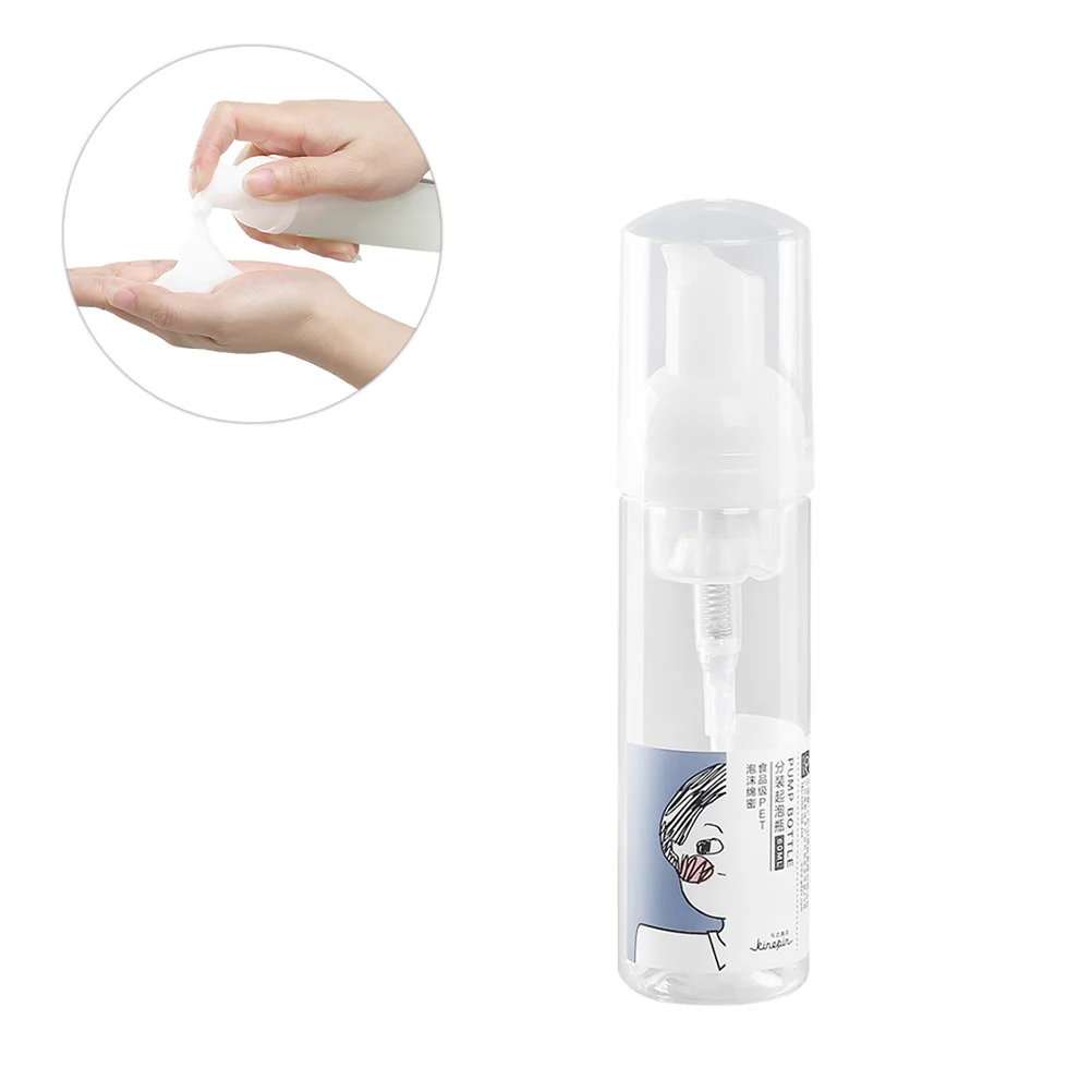 

1pc Transparent Dispenser Bottles Reusable Leak-Proof Portable Subpackaging Empty Containers For Facial Cleanser
