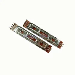 1pc SC609G Mixer Fader B10Kx2 Dual Channel 88mm Sliding Potentiometer B103 Length 8.8cm Travel 60mm Handle 8mm