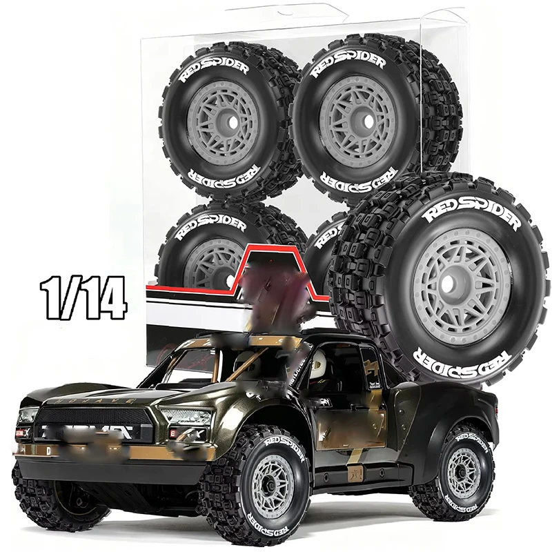 4PCS 1/12 1/14 RC Drift Rally Racing Rubber Tires Upgrade For Tamiya TT01 TT02 On-Road Car