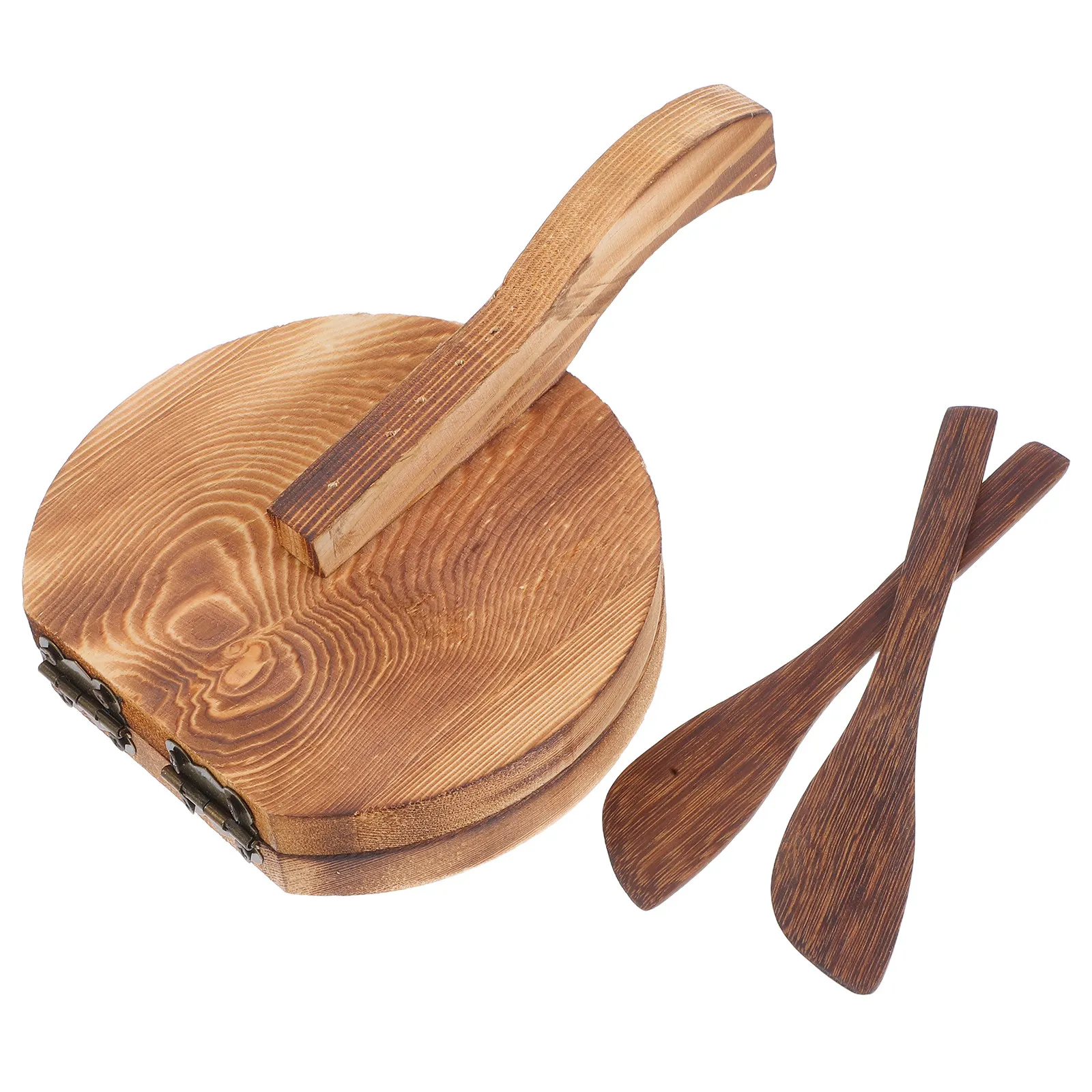 Wooden Dumpling Skin Press Tool – Dough Pressing Plate for Wrappers, Kitchen Cooking Supplies