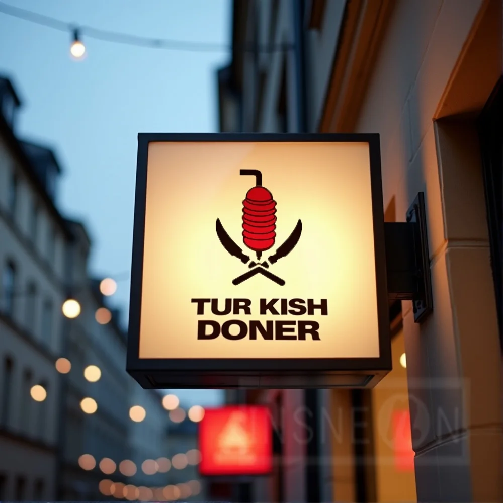 Custom Business Light Box Sign Outdoor Storefront LED Acrylic Illuminated Signboard Waterproof Double Sided Shop Signage