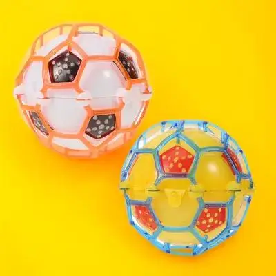 2 pçs elétrico luminoso futebol crianças sem olho atraentes saltando bola musical indoor ao ar livre jogar prático