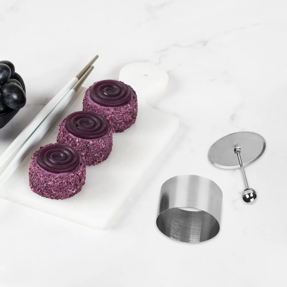 

Tiramisu Mold Stainless Steel Round Shaped DIY Baking Tool for Onigiri Rice Ball Cake Chocolate Ice Cream Maker Kitchen Gadget