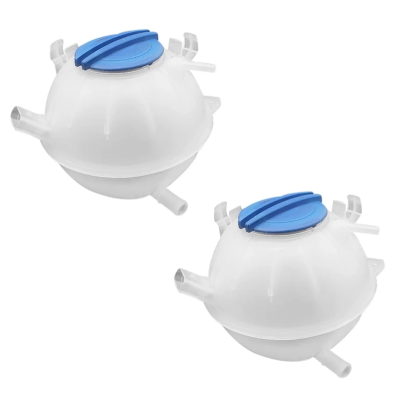 2X Coolant Reservoir Expansion Tank With Cap For Jetta MK5 Golf MK6 For TIGUAN Passat CC Beetle Eos A3 TT 1K0121407A