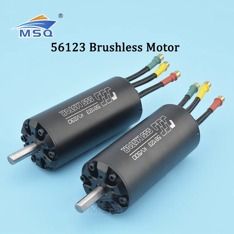 High Power 6 Poles SSS 56123 Motor 230KV/500KV Brushless Motor For RC Marine Boats Electric Surfboard