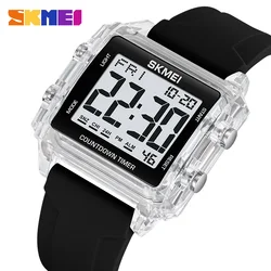 SKMEI 2320 Hombre Cool Digital Sport Watches for Men Women Students 5Bar Waterproof Stopwatch Countdown Wristwatch Clock Reloj