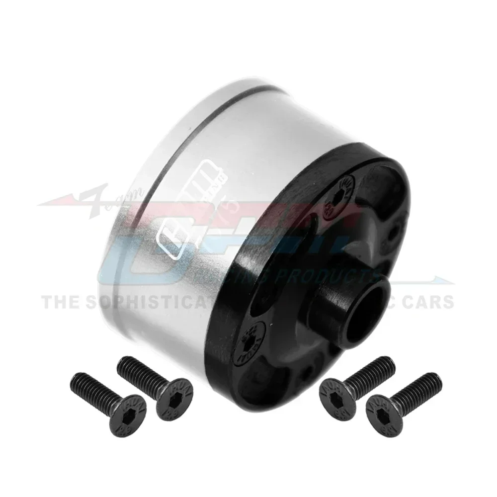 GPM-carcasa de soporte de caja diferencial Central delantera y trasera de Metal 9581 para coches Traxxas 1/8 Sledge 4WD Monster Truck 95076-4 RC