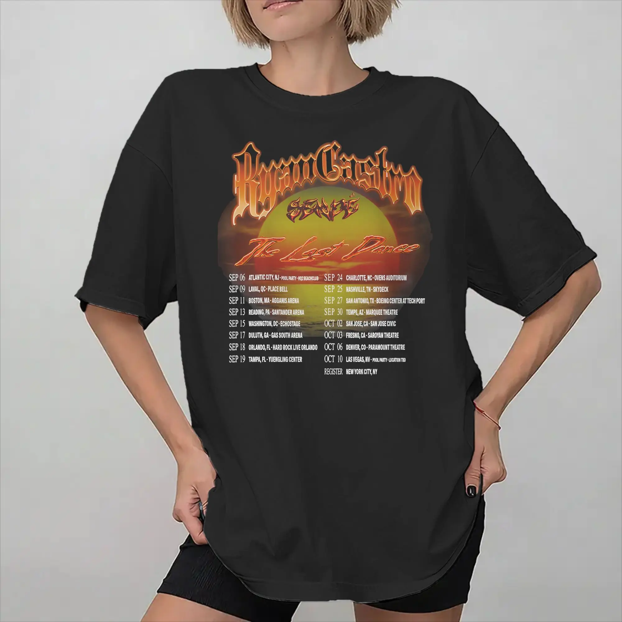 Mens Womens Ryan Castro Sende Latam Album Tour 2026 Shirt Cotton Graphic Tee Shirts  Top Clothing