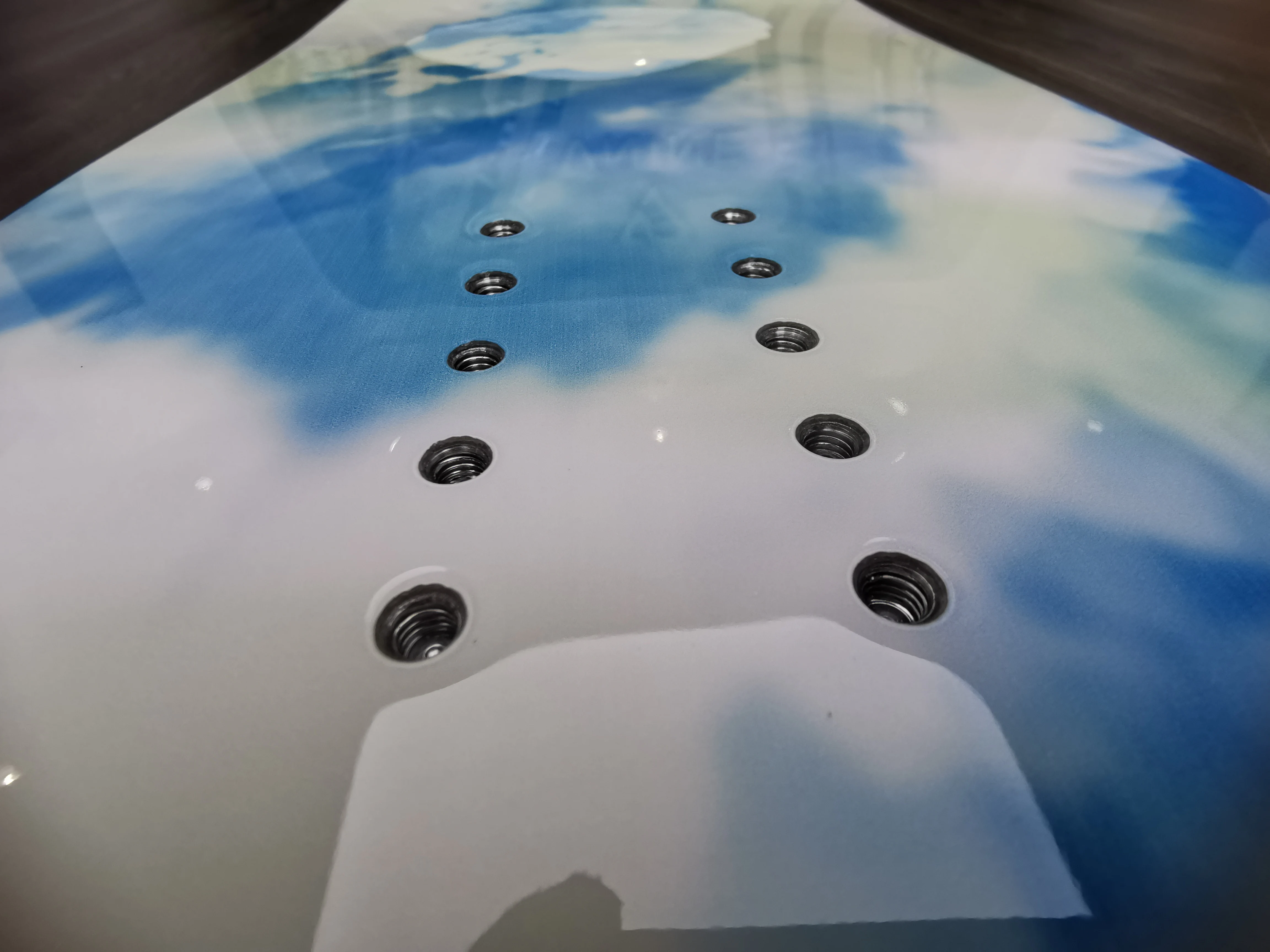 لوح تزلج عالي الأداء للبالغين على الجليد بالكامل بتصميم مخصص على الجليد المنحني #5