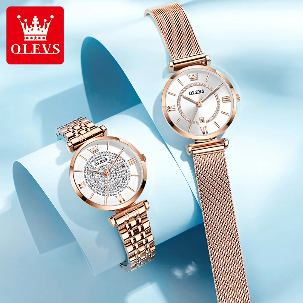 OLEVS 6892 Luxry Elegant Women Watch Original Top Brand Waterproof Calendar Ladies Wristwatch Fashion Quartz Women\'s Watches