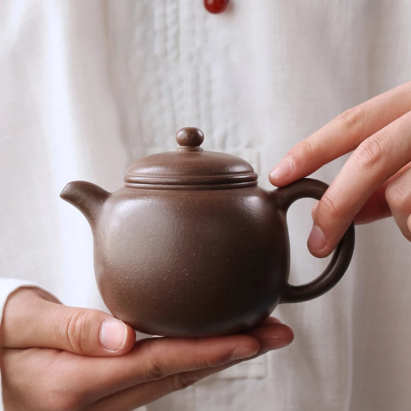 240ML Yixing Machining Purple Clay Teapot Paozun Tea Pot Chinese Tradition Teaware Oolong Pu\'re Tea Set Kung Fu Filter Kettle