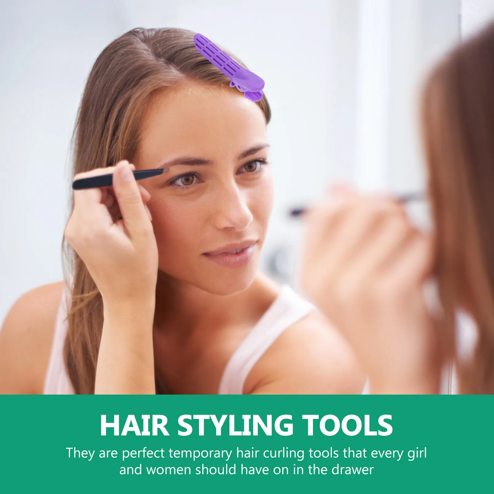 

6Pcs Hair Curling Clips Root Volume Enhancer No Damage Styling Tool Quick Shaggy Hair Effect Portable Convenient for on-The-Go