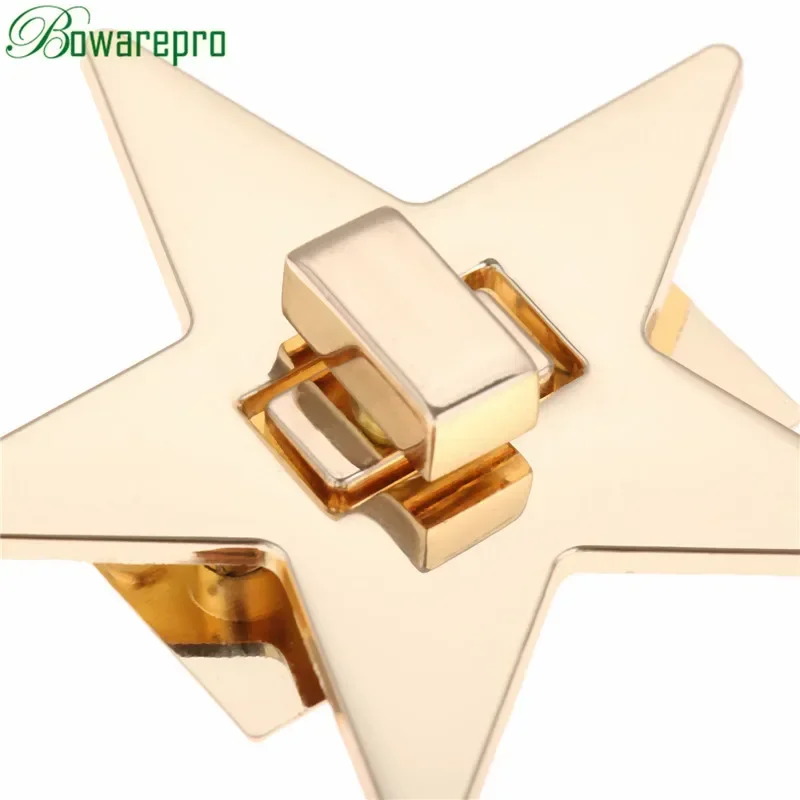 bowarepro Star Metal DIY Clasp Turn Twist Lock For Shoulder Bag Handbag Purse Accessories High Quality 1PC