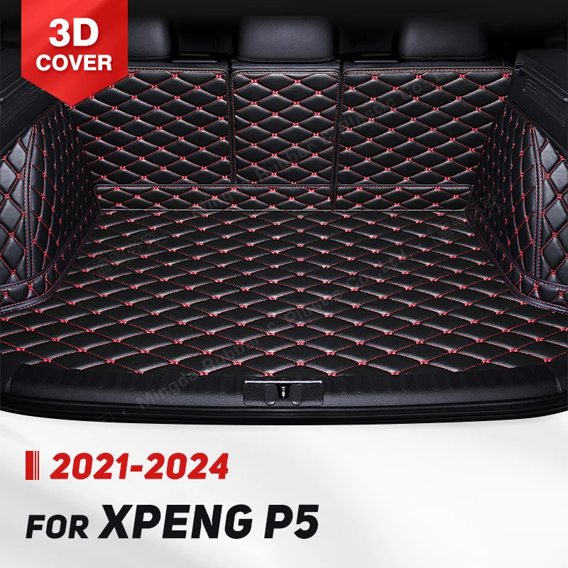 

Auto Full Coverage Trunk Mat For XPENG P5 2021 2022 2023 2024 Car Boot Cover Pad Cargo Liner Interior Protector Accessories