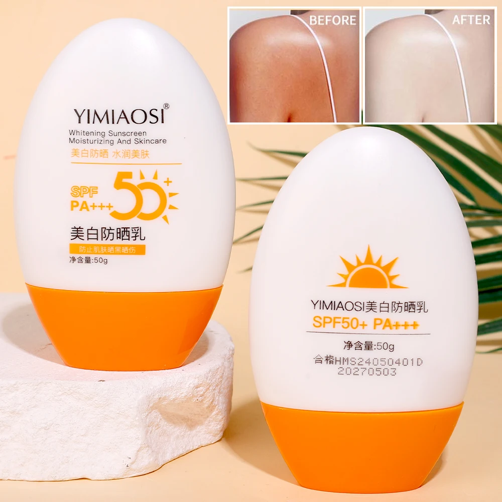 50g Sonnenschutz wasserdicht langlebige Gesichts körper Hauts chutz spf 50 Sonnencreme nicht klebrig erfrischende Öl kontrolle Sonnenschutz