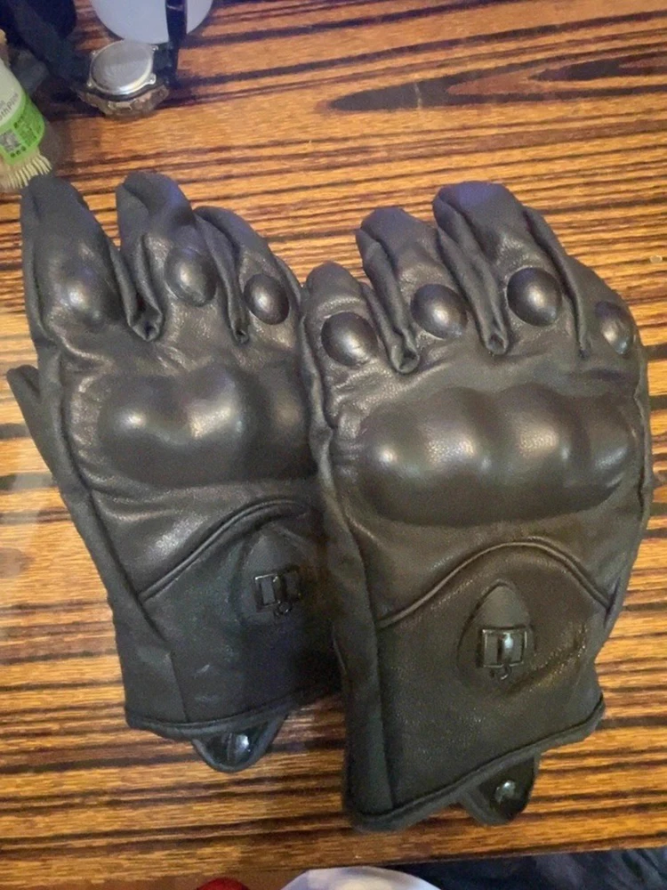 

Мужские и женские мотоциклетные перчатки с полным пальцем, летние дышащие кожаные защитные перчатки для мотокросса и велоспорта, спортивные перчатки