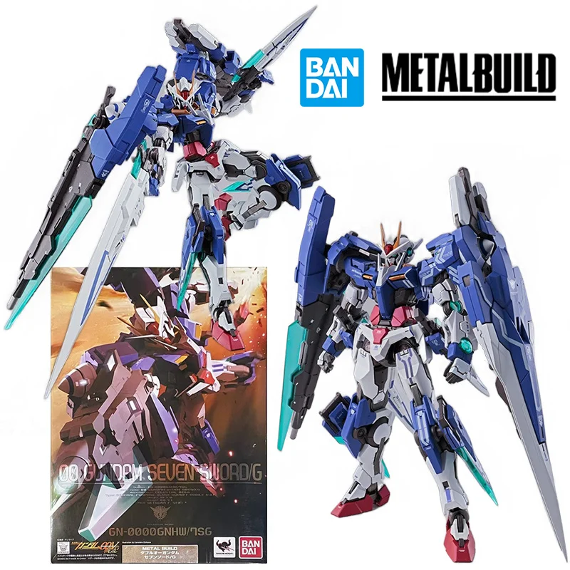 Bandai Metal Build MB 00 Gundam Seven Sword/G 18Cm Anime Original Action Figure Model KIT Toy Birthday Gift Collection