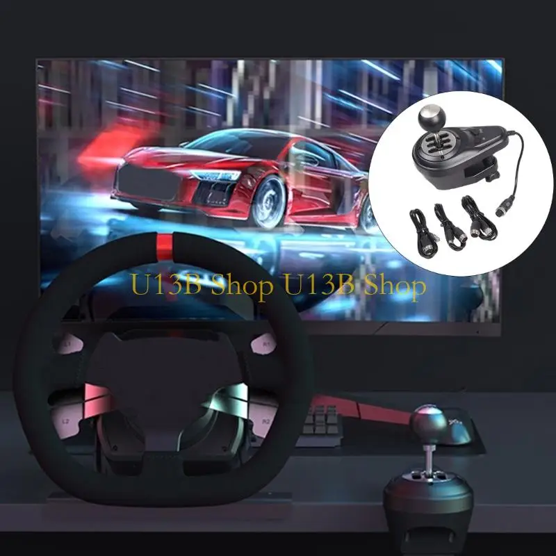 U13B Universal 6+1 Speed Shifter Easy Installation Reverse Gear for Racing Game Use