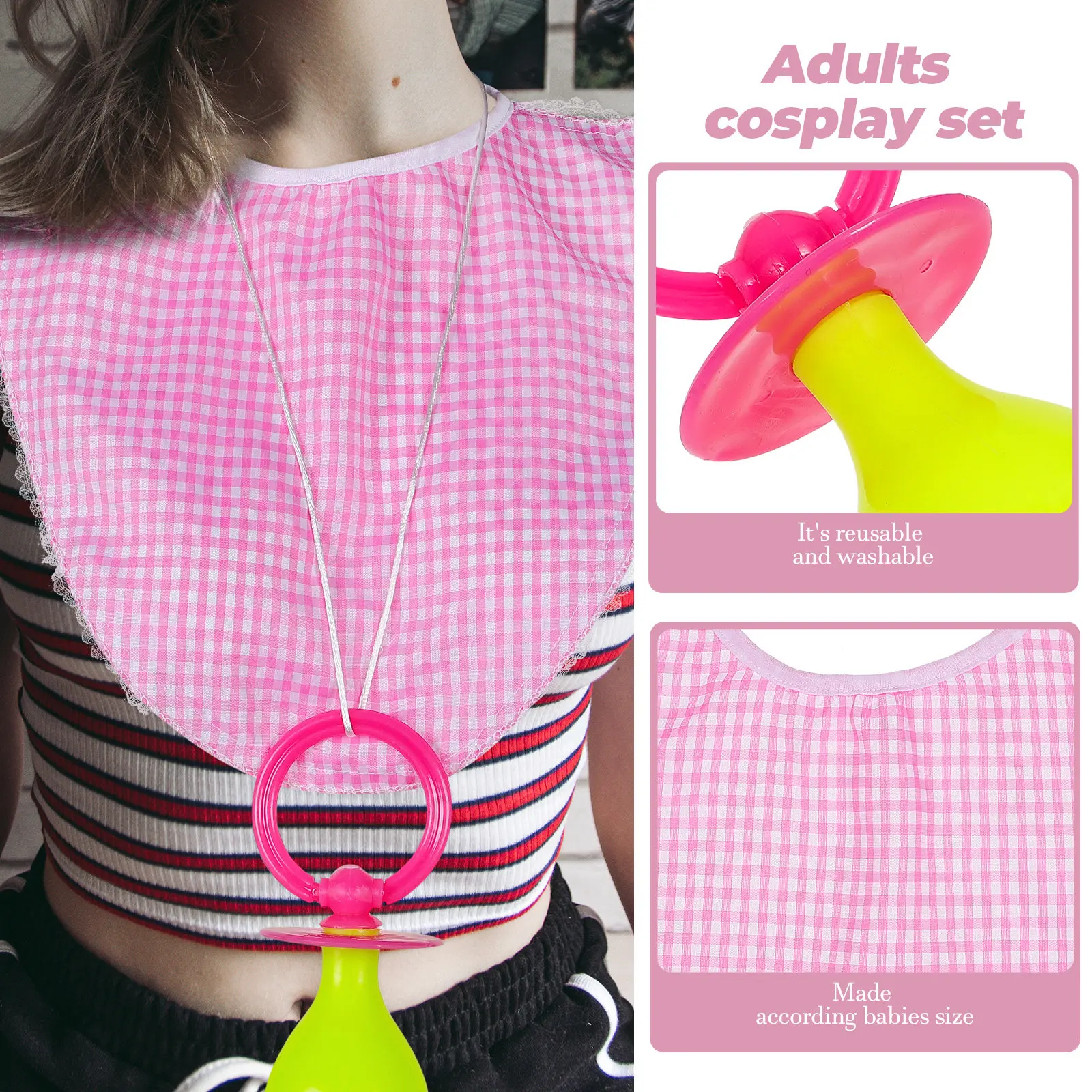 3 Adet Emzik, Önlük ve Şapka S - Men Accessories Kit incelemesi ve fiyatı