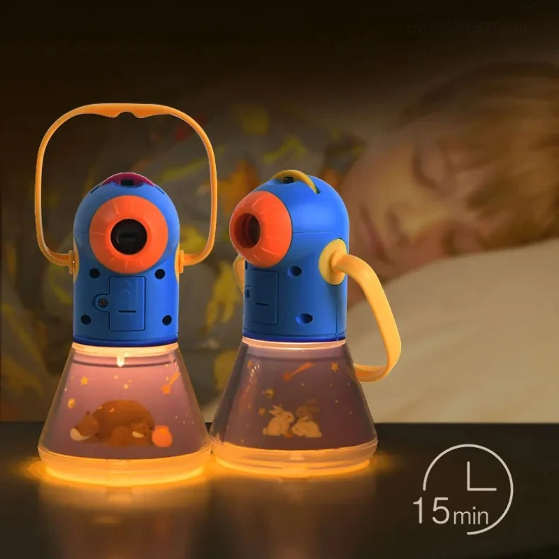 MiDeer Projector Flashlight Toy Baby Sleeping Story Book Torch Lamp Flashlight Projector Baby Early Educational Bedtime Story