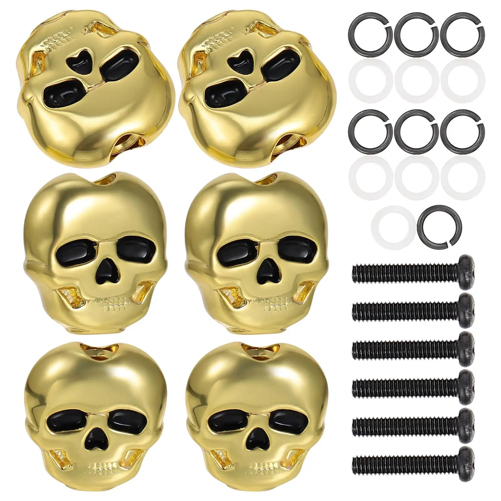 

6 Pcs Guitar Tuner Handle Machine Head Tuning Keys Accessories Repair Parts Premium Peg Portable Plastic Pegs Acoustic