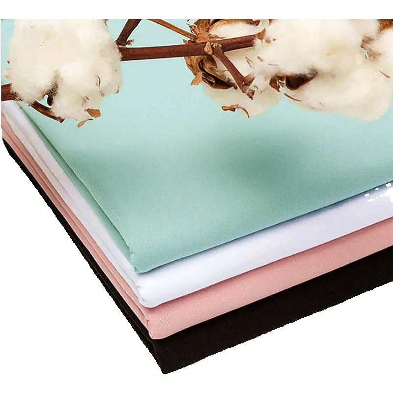 0.5m/1m 40s Jersey tricot tissu coton peigné tissu élastique bricolage matériel de couture pour l'été à manches courtes Base chemise hauts A0282