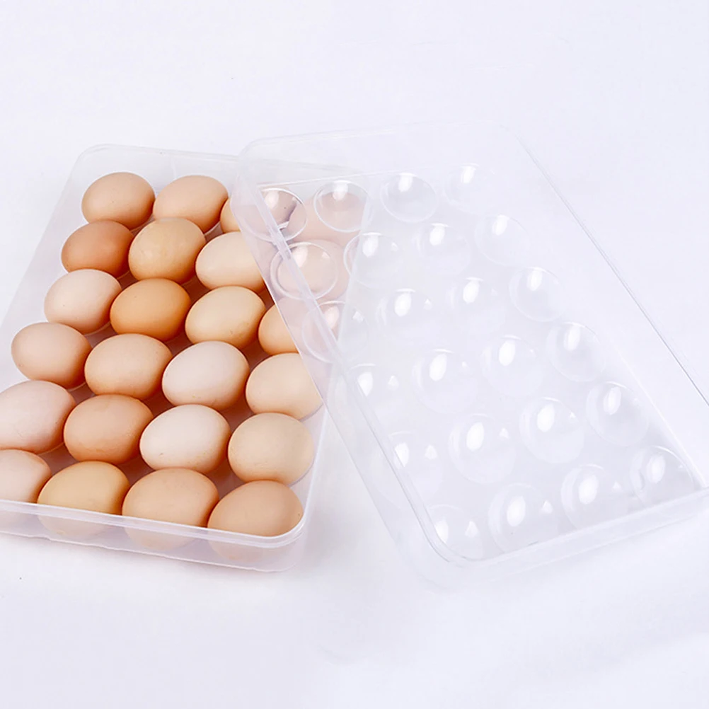 

24 Grids Kitchen Organizers and Storage Egg Box Container Refrigerator Holder Superimposed for Fridge