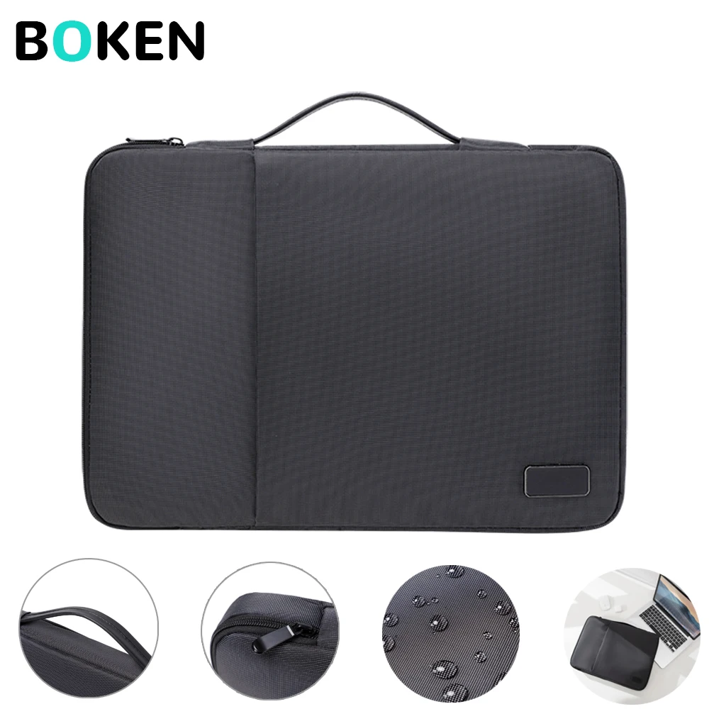 

Waterproof Laptop Sleeve Bag for MacBook Pro Air 13 14 15 15.6 Inch HP Dell Laptop Pouch Handbag for Travel Business Men Case