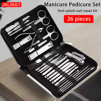 26pcs Nail Kit, Nail Clipper Set, Convenient Beauty Tools Nail Clipper, Manicure Trimmer, Pedicure Knife, Ear Peeling Knife