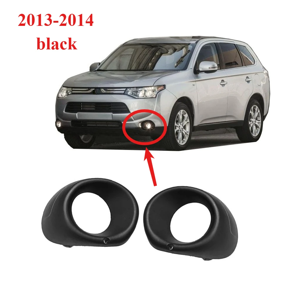 

1 Piece BLACK Fog Lamp Frame for Outlander 2013-2014 GF00 Fog Lamp Cover Front Light Cover for Airtrek L or R or Pair 6400F059