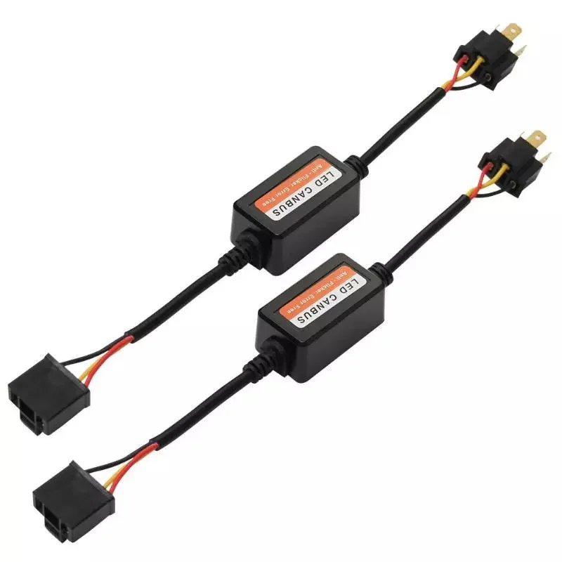 2 Stück LED-Autoscheinwerferlampen H7 H4 H11 H8 9005 HB3 9006 HB4 H1 H3 Decoder-Kabelbaum Canbus-Decoder Fehlerfrei Lastumwandlung – Detail 1