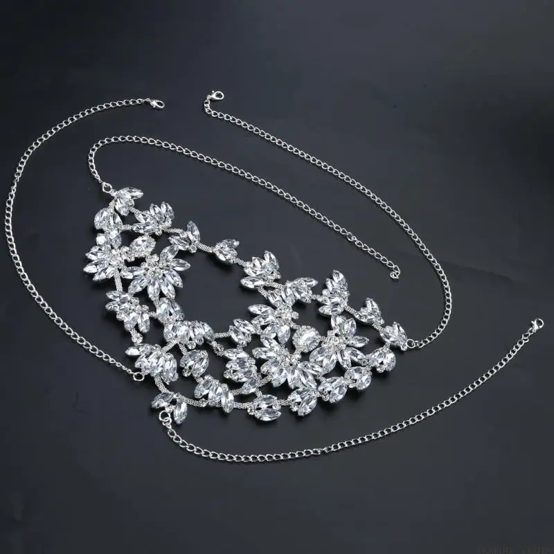31BF Glitter Rhinestones Hollow Half Face Covering Gothic Crystal for Rhinestone Cover Ball Party Nightclub for Rhinestone Ve